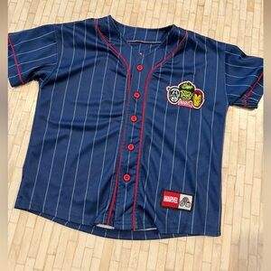 Marvel Kids Navy Pinstripe Jersey